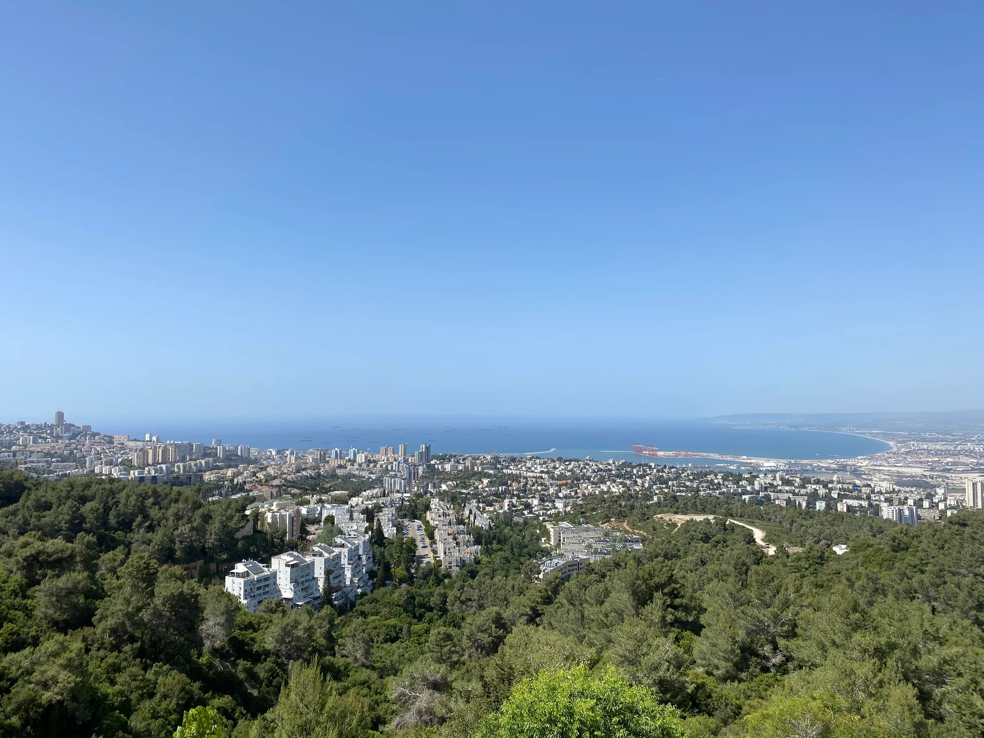מבט על חיפה ומפרץ חיפה