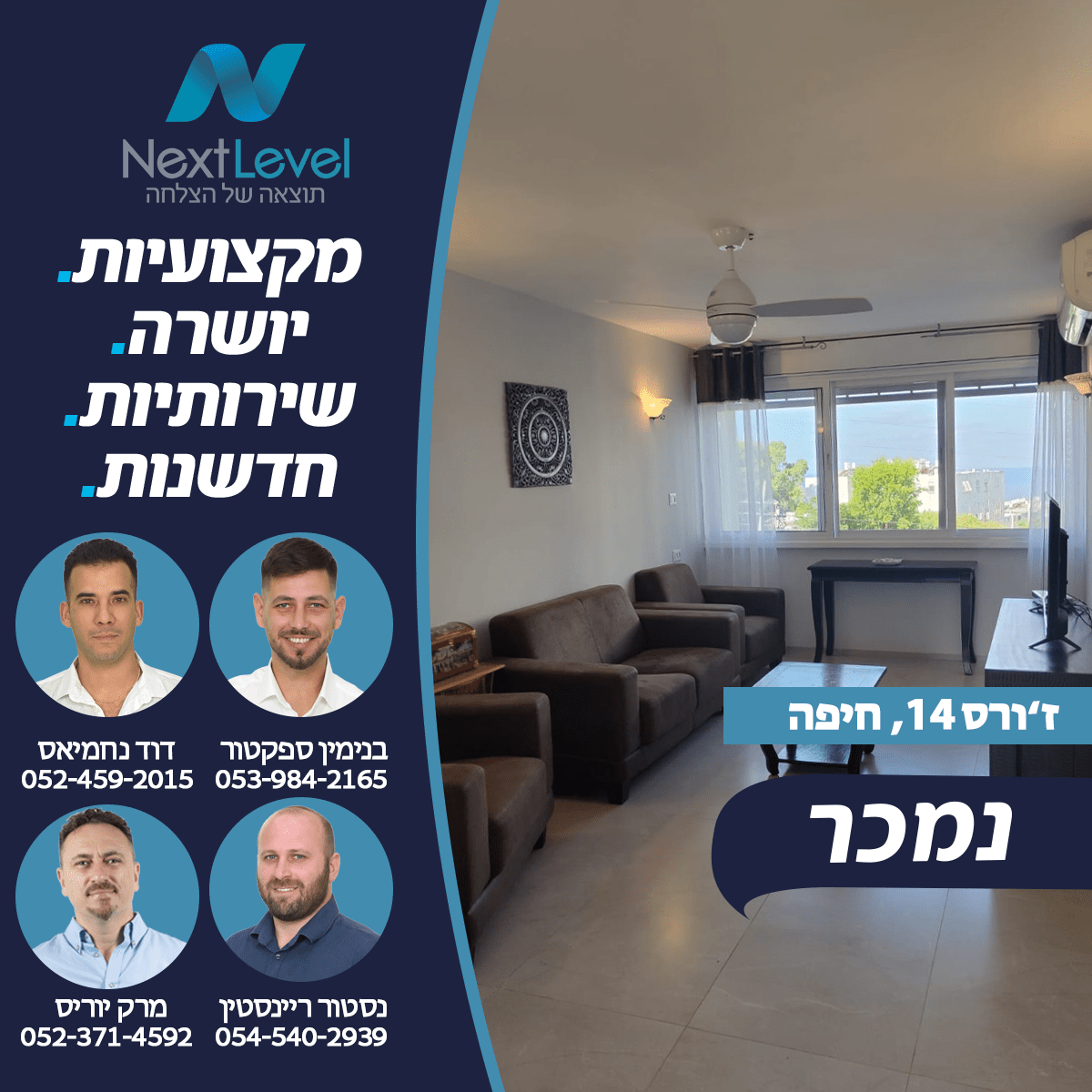 נכס שנמכר בהצלחה